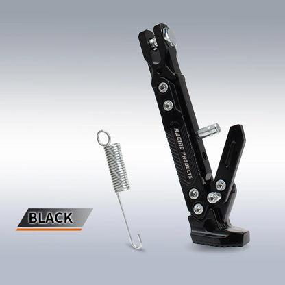 Motorcycle Kickstand Support — Universal Alloy Side Stand Bracket for Dirt Bikes & Motorbikes Tripod Foot Holder