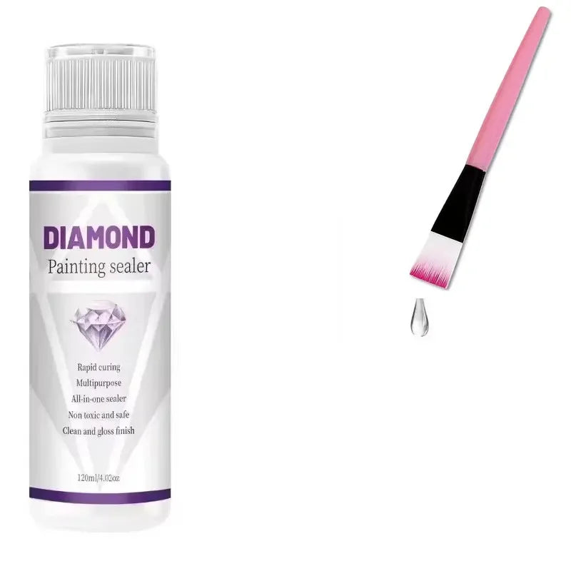 Diamond Painting Sealer – 5D DIY Glue for Permanent Hold, Puzzle Conservation & Diamond Painting Accessories
