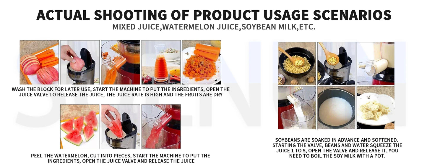Mini Juicer & Portable Blender — Automatic Orange Squeezer, Soy Milk Maker & Household Smoothie Blender