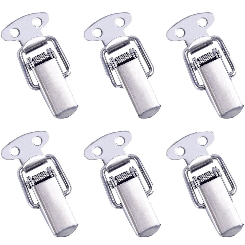 1/10PCS Mini Toggle Latches - Spring Loaded Clamp Clip, Box Latch Catch, Tension Lock Lever Clasp & Crate Snap Lock Closures