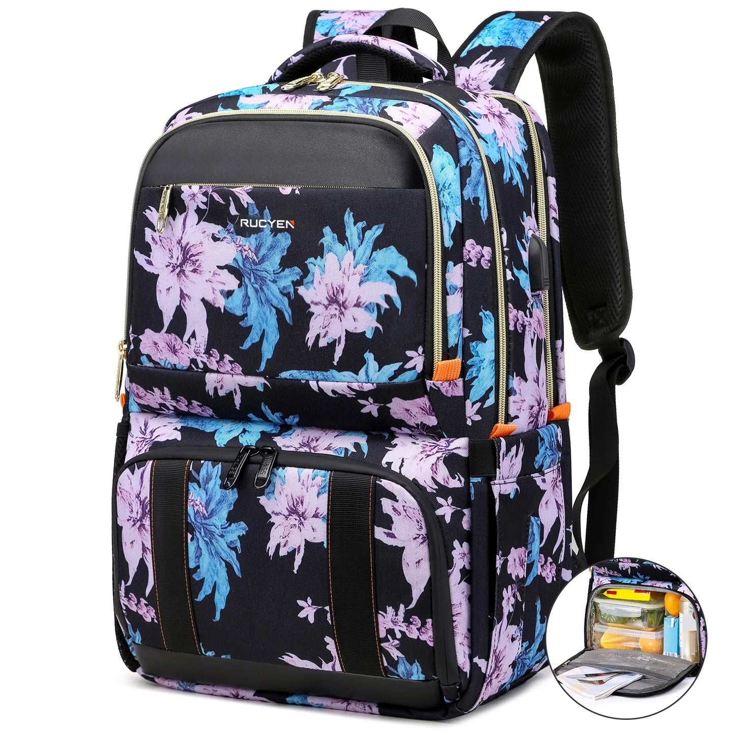 Insulated Lunch Cooler Backpack – Large Capacity Waterproof Picnic & Travel Bag for Outdoor Camping, Multifunctional Food Storage Pack