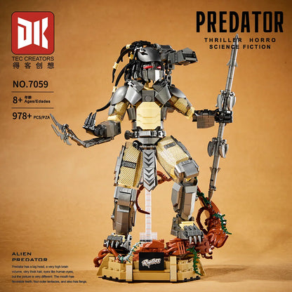 Predator MOC Building Blocks – 978PCS Alien Movie DIY Mini Figure Toy for Kids Birthday Gift