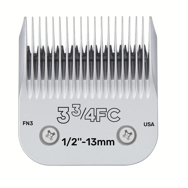 Professional Pet Dog Clipper Blades Set (3F–50#) – Compatible with Andis, Oster A5 & Wahl KM Animal Grooming Clippers Replacement Blades
