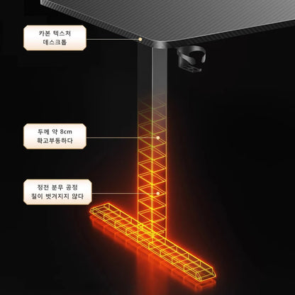 Height-Adjustable Standing Desk – Smart Motion Computer Desk for Study, Gaming, and Office Use