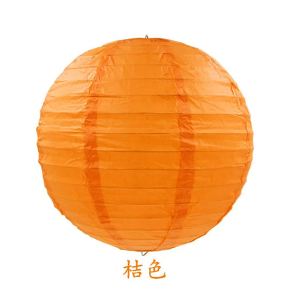Round Paper Lanterns for Birthday Wedding Party Decor, DIY Hanging Lampion Balls, 4/6/8/10/12/14/16 Inch Craft Supplies