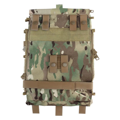 LV119 Tactical Vest Back Panel – Spiritus Systems Hunting Combat Airsoft Plate Carrier with Storage Pouch & Assault Vest Expansion Gear