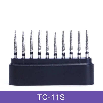 AZDENT Dental Diamond Burs Kit – Multiple Models with Black Storage Box for High-Speed Handpiece