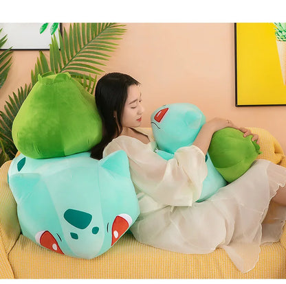 45cm Pokemon Bulbasaur Plush Toy – Soft Stuffed Anime Doll & Kawaii Throw Pillow, Birthday Gift for Boys & Girls