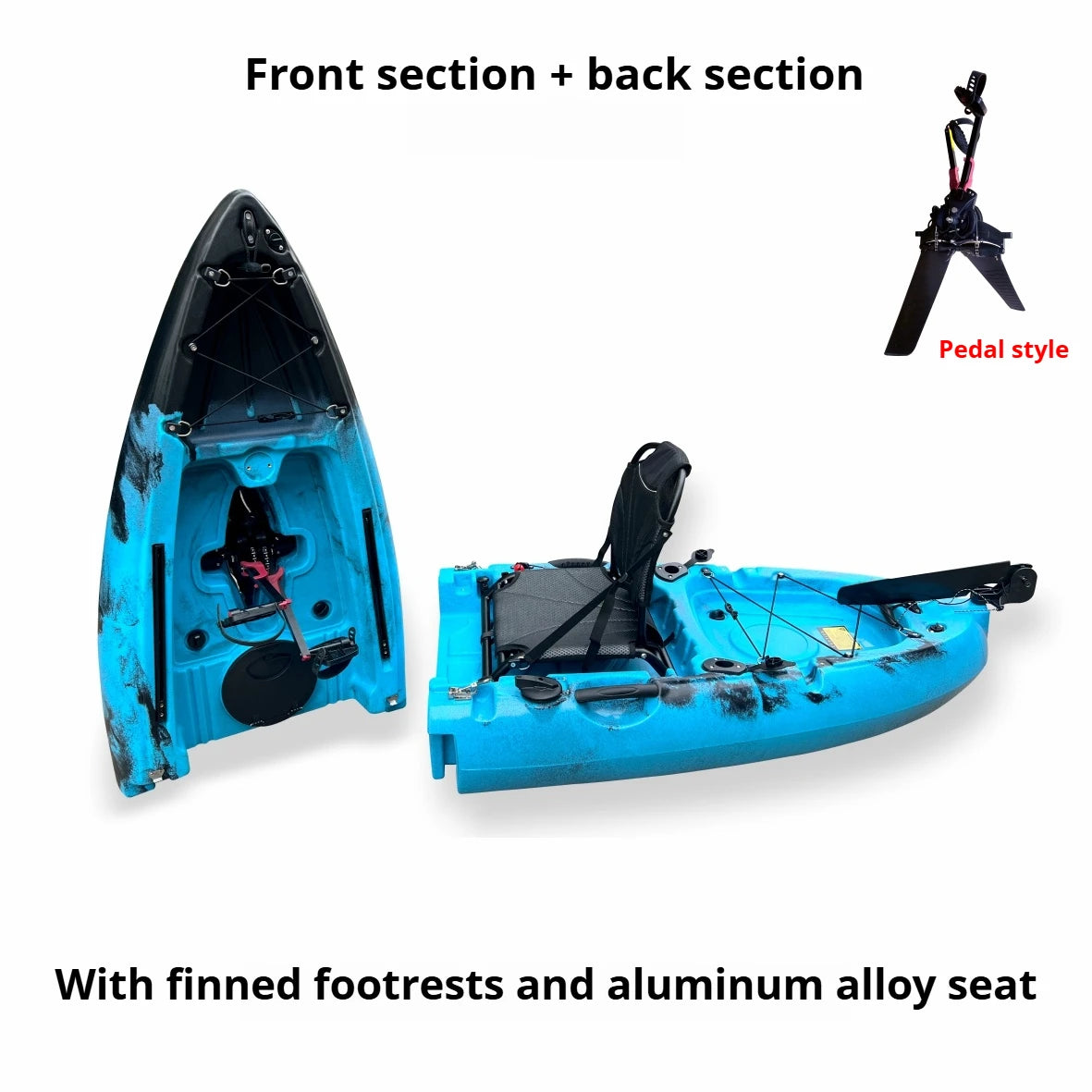 Modular Electric & Pedal-Driven Kayak – Portable Detachable Canoe, Lightweight Inflatable Folding Boat for Fishing & Adventure