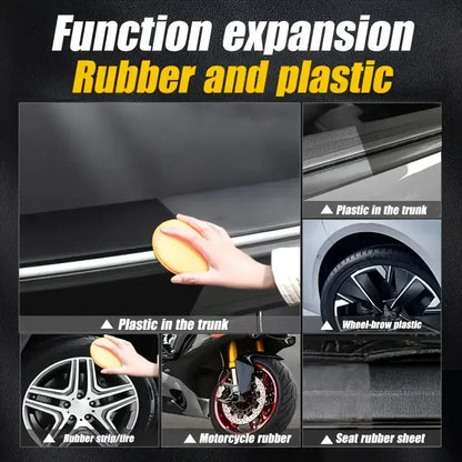 Car Plastic Restorer Polish Paste 150g - Tire, Interior & Bumper Shine & Long-Lasting Automotive Protection