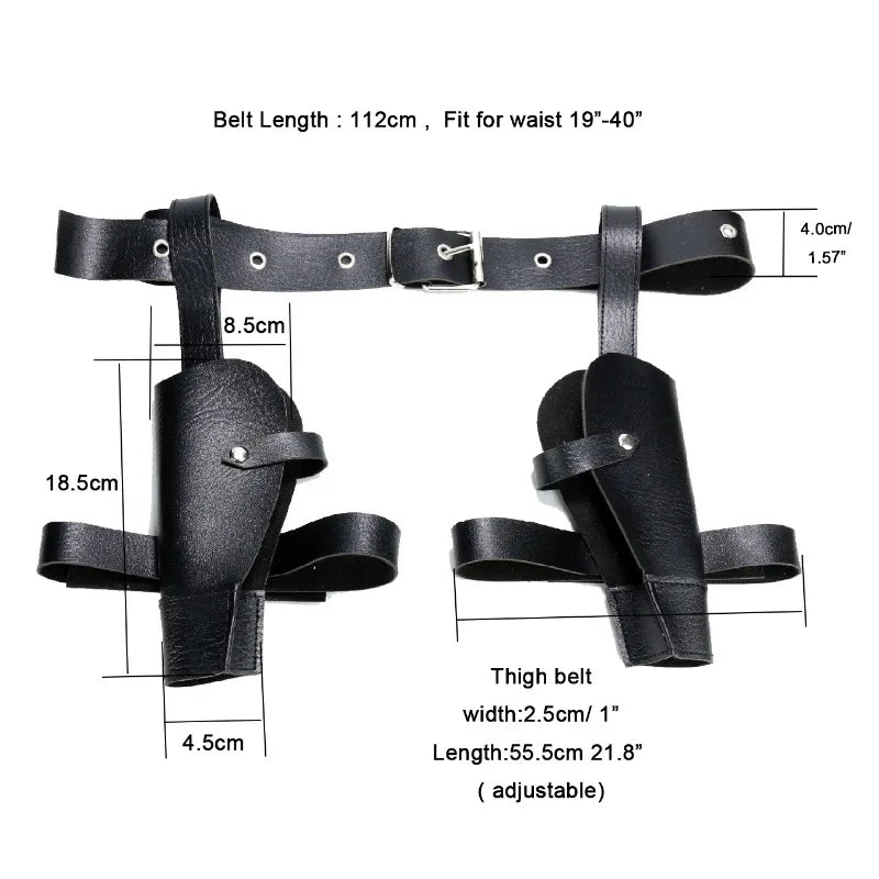 2024 Tomb Raider Lara Croft Police Holster – Western Cowboy Belt Cosplay Role-Playing Props & Accessories