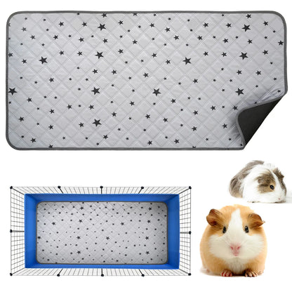 Guinea Pig Cage Mat – Washable Waterproof Absorbent Pee Pad & Non-Slip Bedding for Small Pets and Hamsters
