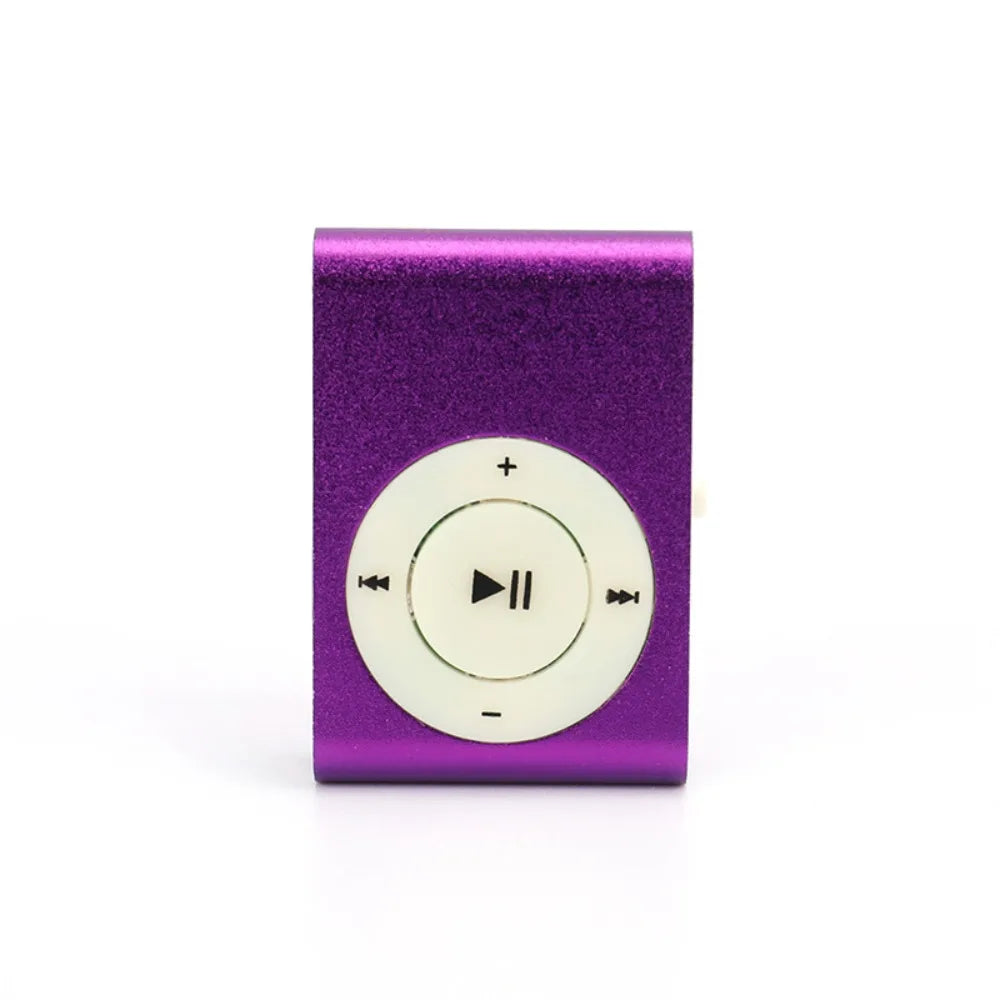 Mini Clip MP3 Player – Portable USB Music Player with TF Card Support, Stylish & Colorful Walkman Design