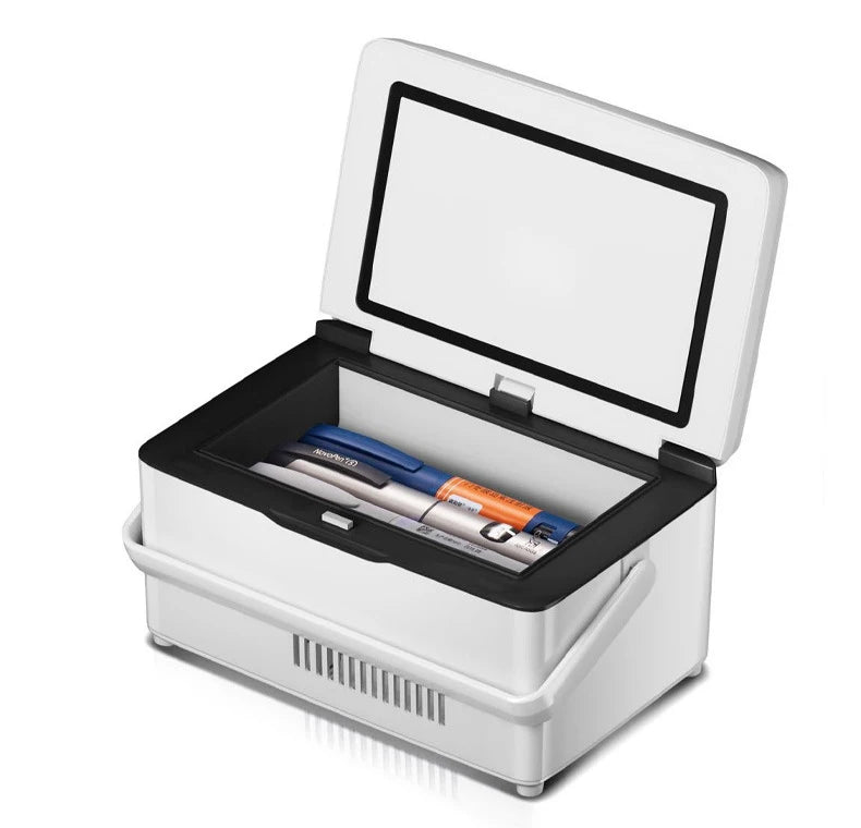 20400mAh Portable Insulin Refrigerator – USB Rechargeable Mini Cold Box with Bag for Medicine & Constant Temperature Storage