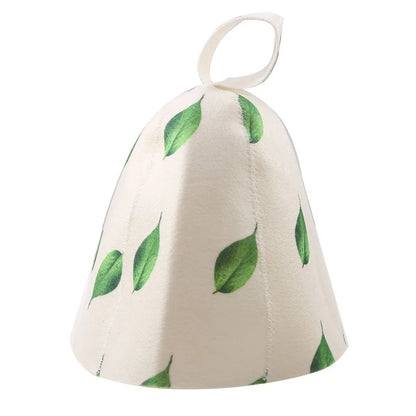 Felt Head Protection Shower Cap – Russian Style Sauna Hat for Heat & Steam, Sauna Vaporarium Accessories