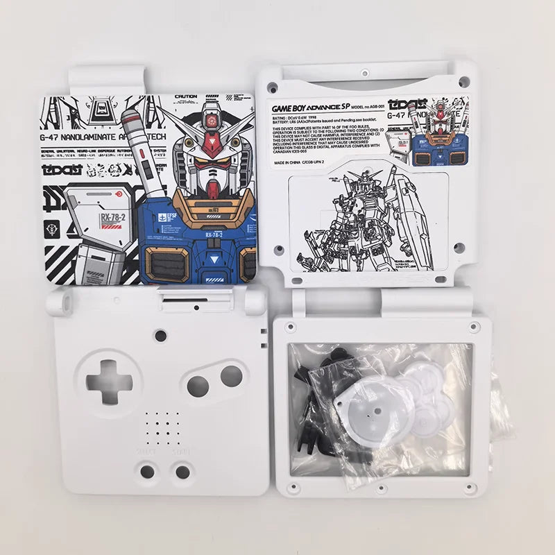 GBA SP Limited Edition Replacement Shell - EVA Rei & Asuka Frosted UV Case with Box