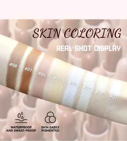 MLSMILE 8-Color High Gloss Pearl Contouring Stick – Face Brightening & 3D Shadow Sculpting Pen