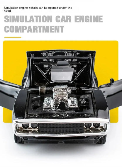 1:32 1970 Charger Alloy Diecast Model Car – Pull-Back Mini Vehicle Toy for Kids & Collectors