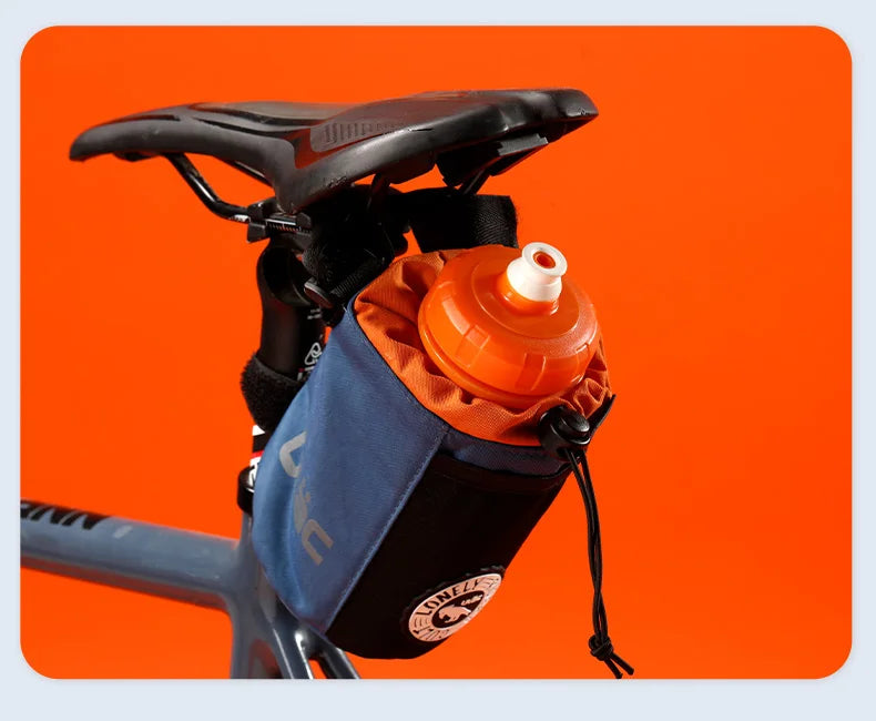 C-HOLD Bike Handlebar Stem Bag — Insulated Water Bottle & Snack Storage Pouch for Touring, Commuting, Bikepacking