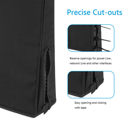 PS5 Slim Console Dust Cover – Waterproof Protective Sleeve for Vertical/Horizontal Use, Dust Proof Case for PlayStation 5 Slim