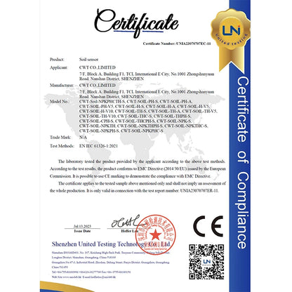 7-in-1 Soil Moisture, Temperature, Humidity, EC, pH & NPK Sensor with RS485, 4-20mA or 0-5V Output