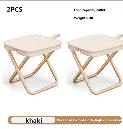 Portable Multifunctional Outdoor Picnic Camping Folding Chair – Ultra-Light Fishing Stool, Travel Stool & Accessories