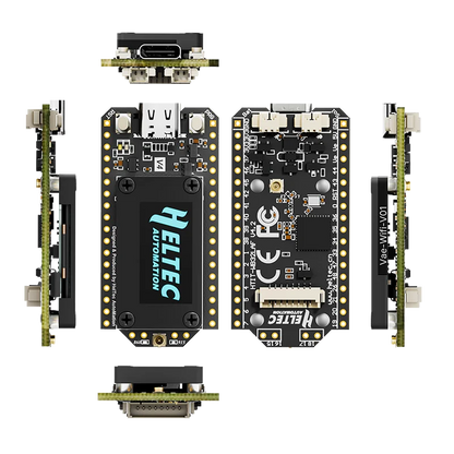 Heltec V4 WiFi LoRa 32 Dev Board - ESP32-S3 SX1262 28dBm 16MB Flash 2MB PSRAM 0.96" OLED for IoT & Mesh Gateway Projects
