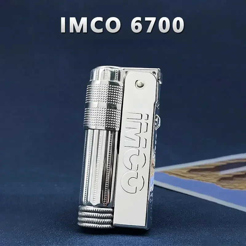 IMCO Aiku 6700 Metal Lighter – Austrian Retro Trench Design, Windproof Kerosene Lighter for Men’s Smoking Gift