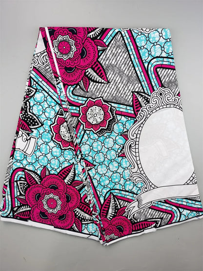 2025 African Wax Fabric - High Quality Cotton Nigerian Ankara Batik Print Material for Sewing & Dresses