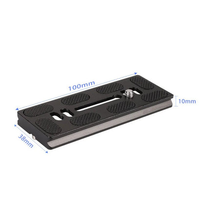 Metal Quick Release Plate – 1/4”-20 Camera Screw Mount Adapter for DSLR Tripod & Ball Head Standard Camera Mounting Plate