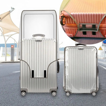 Transparent Waterproof Luggage Cover — Dustproof Protector for 16-30 Inch Suitcases