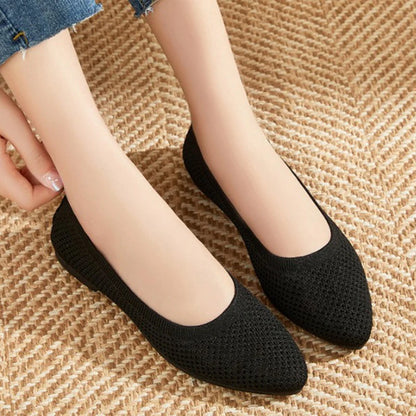 2025 Women’s Spring Breathable Mesh Flats – Comfortable Slip-On Casual Loafers with Lightweight Soft Sole