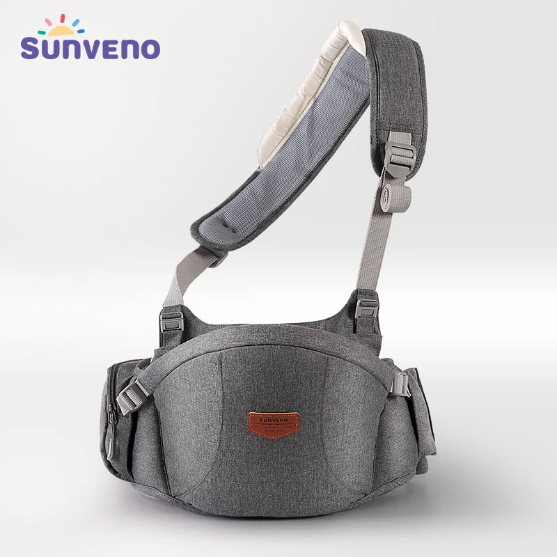 Sunveno One-Shoulder Baby Carrier - Adjustable Detachable Infant Sling for Comfortable Everyday Carry