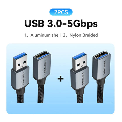 Vention USB 3.0 Extension Cable – High-Speed Data Extender Cord for PC, Smart TV, Xbox One & SSD | USB 2.0/3.0 Compatible Cable