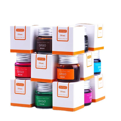 20ml Colorful Smooth Liquid Ink Refill – Bright Comic Ink for Carbon Pens, Office & School Stationery