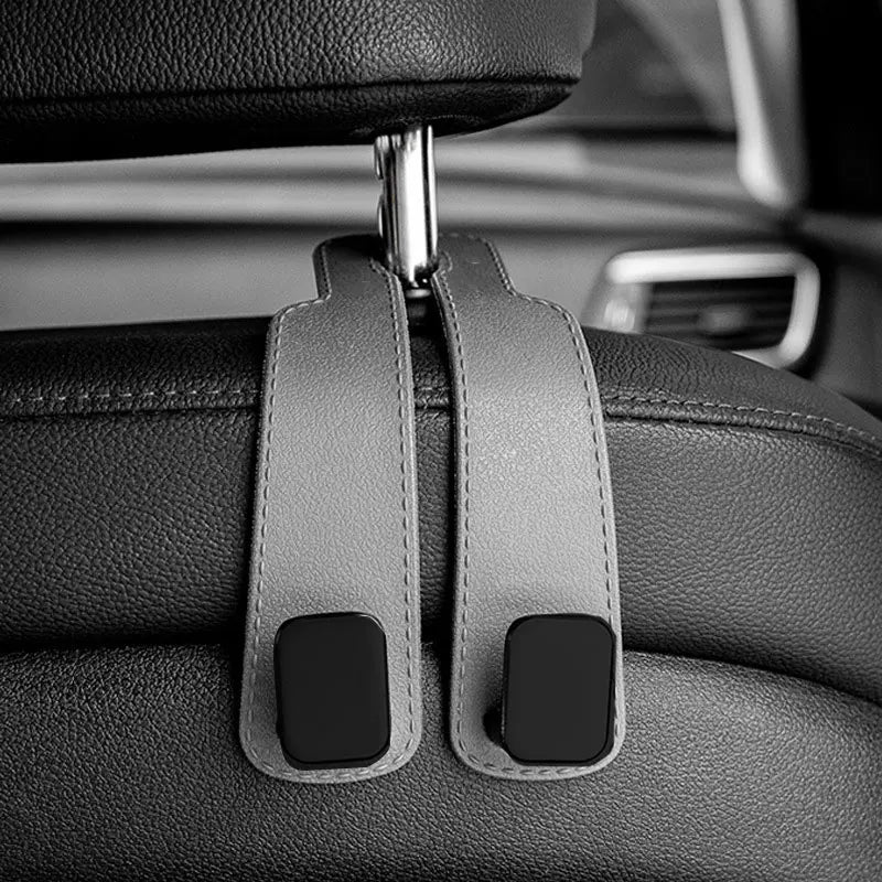 Car Headrest Hooks Hanger – Seat Back Bag Organizer Clips Auto Storage Fastener Hooks