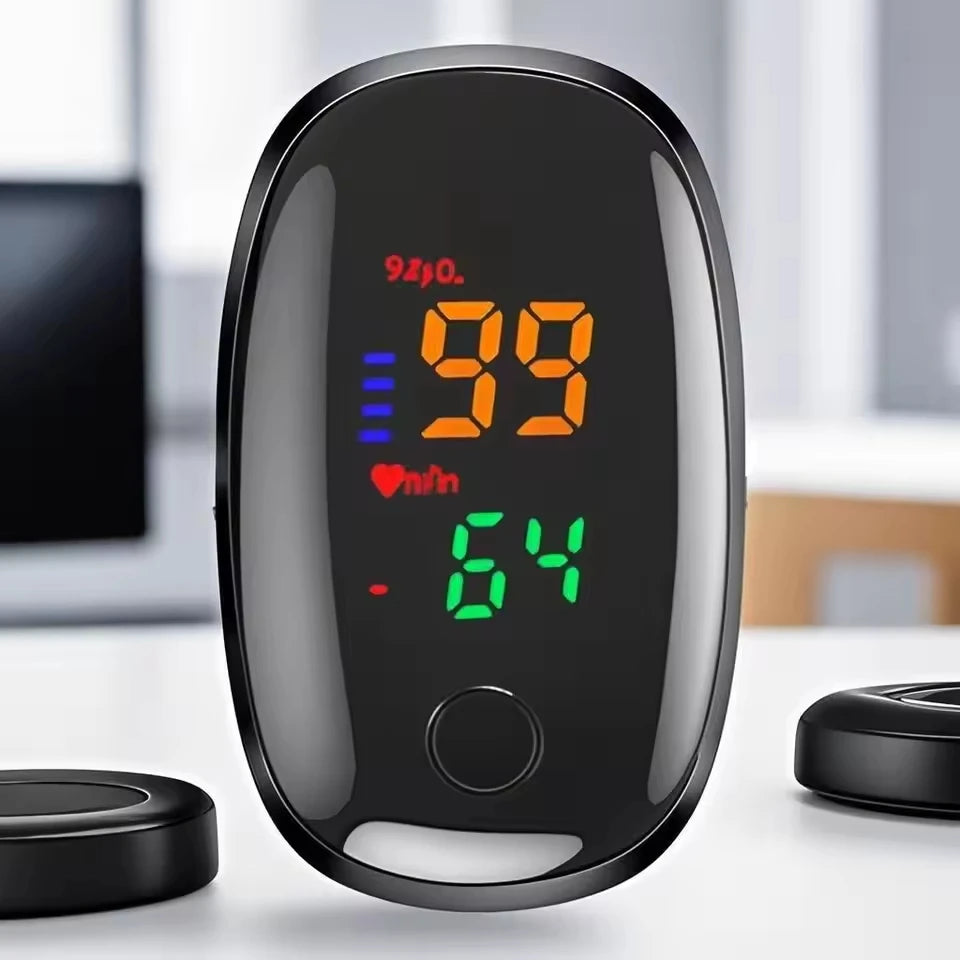 Portable Medical Thermometer & Oximeter Set - Non-Contact Infrared Ear Thermometer and Blood Oxygen Monitor for Adults and Children