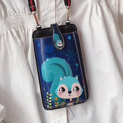 New Casual PU Leather Women's Handbag: Messenger Shoulder Bag Phone Purse | Fashion Ladies Crossbody Bags