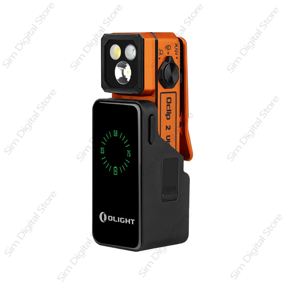 OLIGHT Oclip 2 Ultra/Pro Mini EDC Flashlight - 580LM/530LM Clip-On Headlamp with 360° Rotatable Pocket Work Light