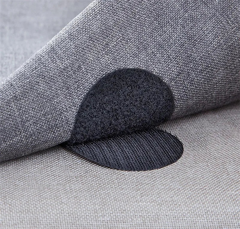 60mm Self-Adhesive Fastener Hook and Loop Tape – Strong Sticky Dots Glue Tape for Bed, Sofa, Mat, and Carpet Stickers