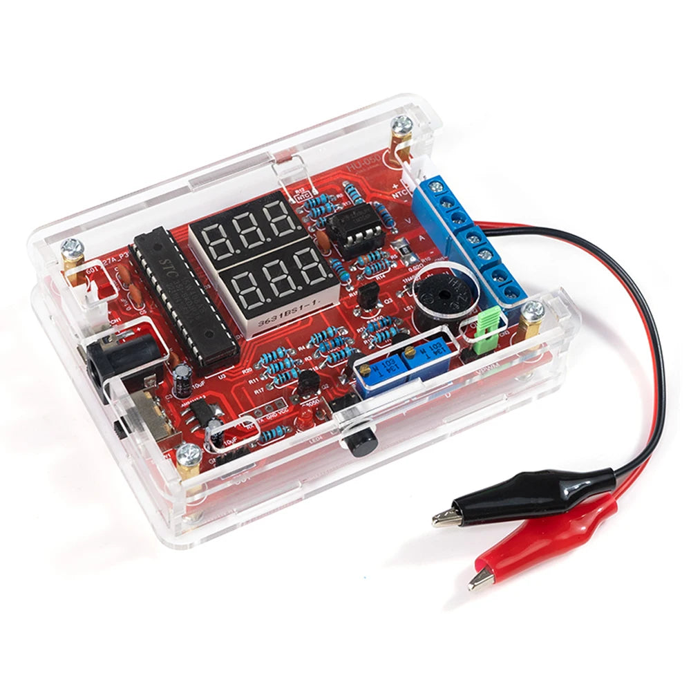 DIY PWM Signal Generator Kit - Multi-Function Frequency Meter with LED Digital Display, Adjustable Signal Output, and USB 5V Power for Electronics Projects