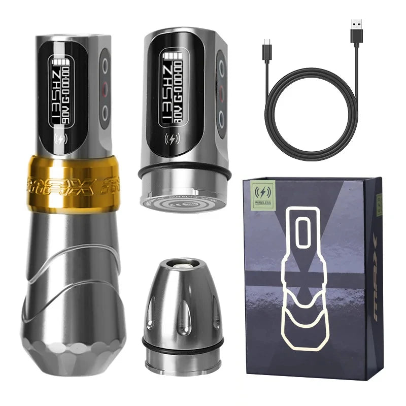 YILONG MAX Tattoo Machine Cartridge Pen – 2400mAh Coreless Motor Lithium Battery Pen Kit for Tattoo Artists