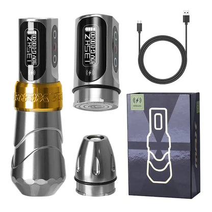 YILONG MAX Tattoo Machine Cartridge Pen – 2400mAh Coreless Motor Lithium Battery Pen Kit for Tattoo Artists