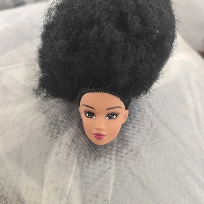 Original 1/6 Doll Supermodel FR Heads — DIY Curly Black Hair Doll Accessories, Limited Edition Collectible Gift