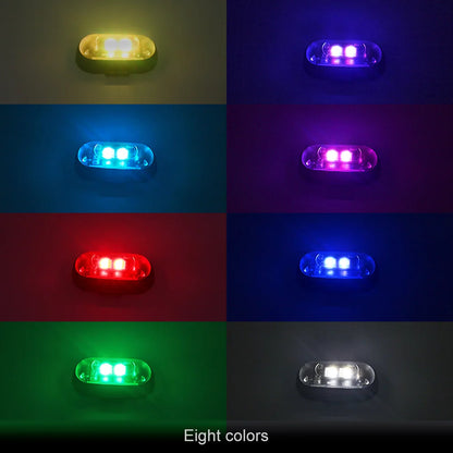 Wireless Remote Control Car LED Lights – Multi-Mode Warning & Decorative Lights for Cars & Motorcycles, 2/4/6 Pack
