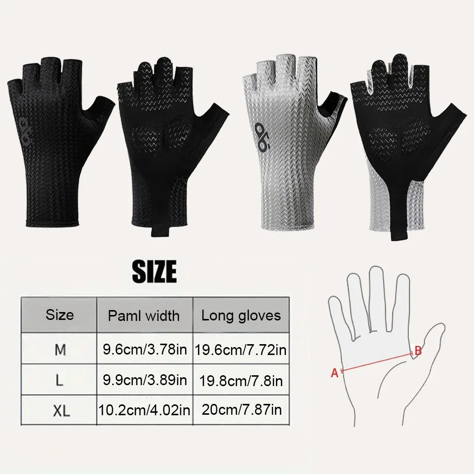 GTUBIKE Summer Half Finger Cycling Gloves – Ultralight, Breathable, Anti-Slip with Silicone Pads