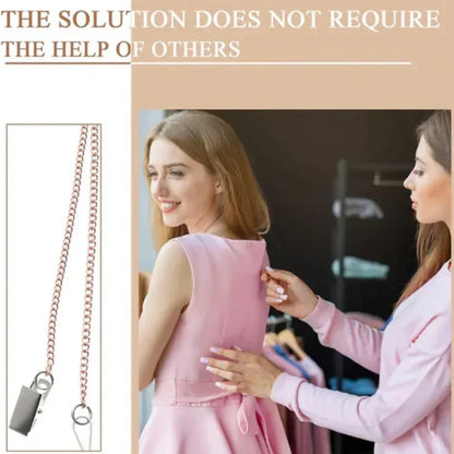 Zipper Helper Tool - Easy Pull Hook Aid for Dresses, Boots & Garment Zipper Chains