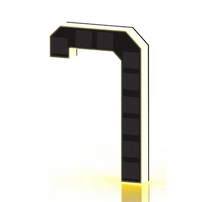 LED Solar House Numbers - IP65 Waterproof Personalized Illuminated Outdoor Address Sign for Home, Hotel & Bar 23/17/12CM