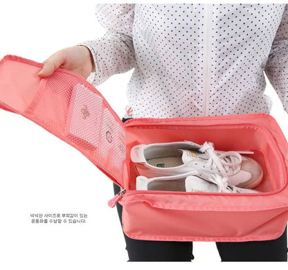 Multifunctional Waterproof Travel Bag – Portable Nylon Organizer for Shoes, Clothing, and Storage Pouch