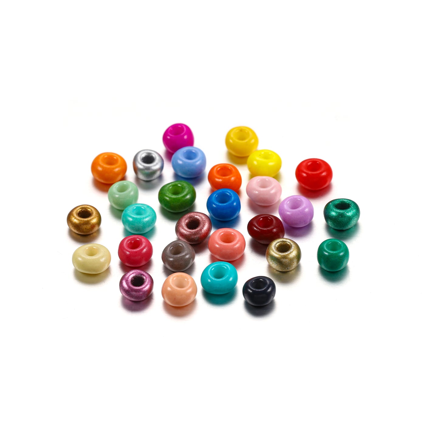 Czech Glass Seed Beads 3/4mm 300/600Pcs - Small Round Loose Charm Beads for DIY Jewelry Making, Earrings, Bracelets & Crafts